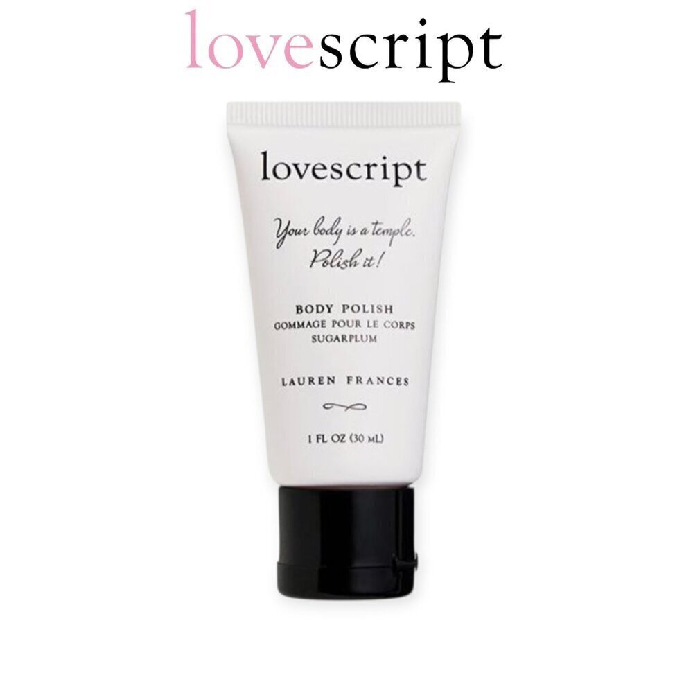 Lovescript Sugarplum Travel Size Body Polish 30ml Sealed Exfoliating Scrub